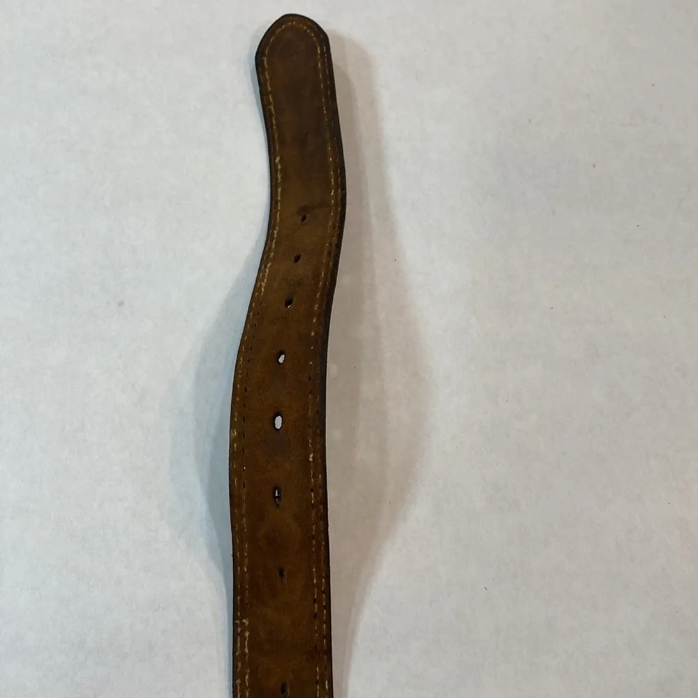 Wright‎ vintage leather tooled belt